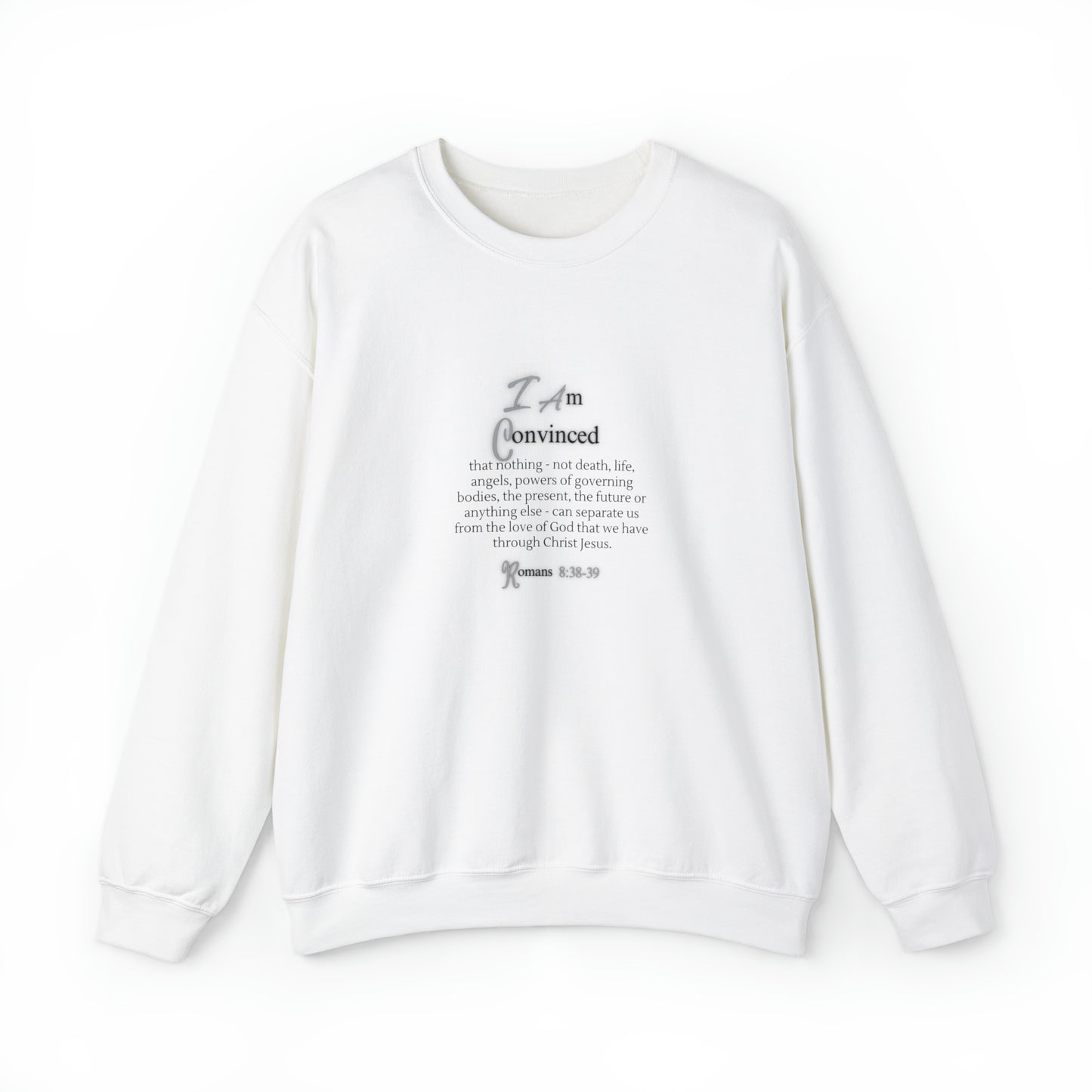 Unisex Heavy Blend™ Crewneck Sweatshirt: Romans 8:38-39