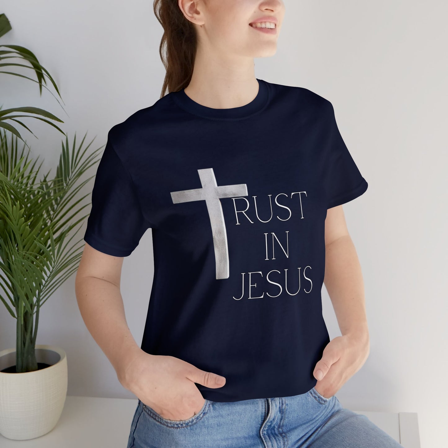 Trust in Jesus, Express Delivery, Christian T-shirt for men and women