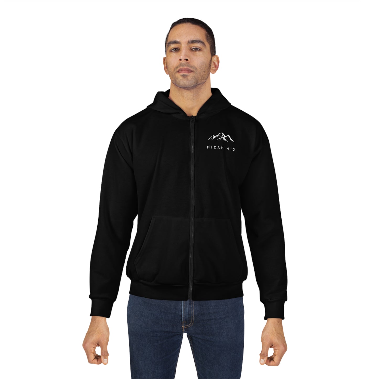 Micah 4:2, Christian Zip Hoodie for men and women
