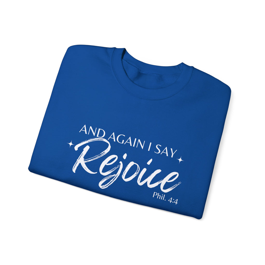 Philippians 4:4 Rejoice, Heavy Blend™ Christian Sweatshirt for Men and Women