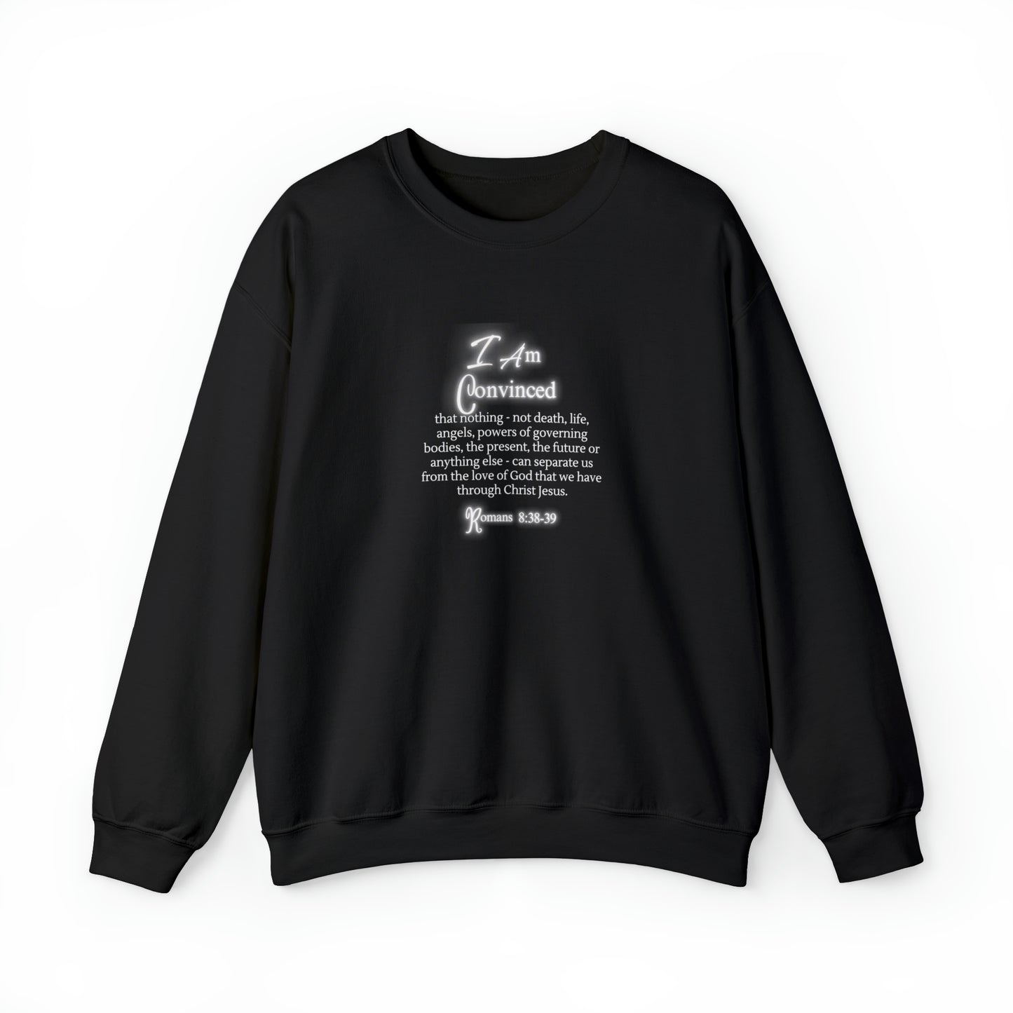 Unisex Heavy Blend™ Crewneck Sweatshirt: Romans 8:38-39