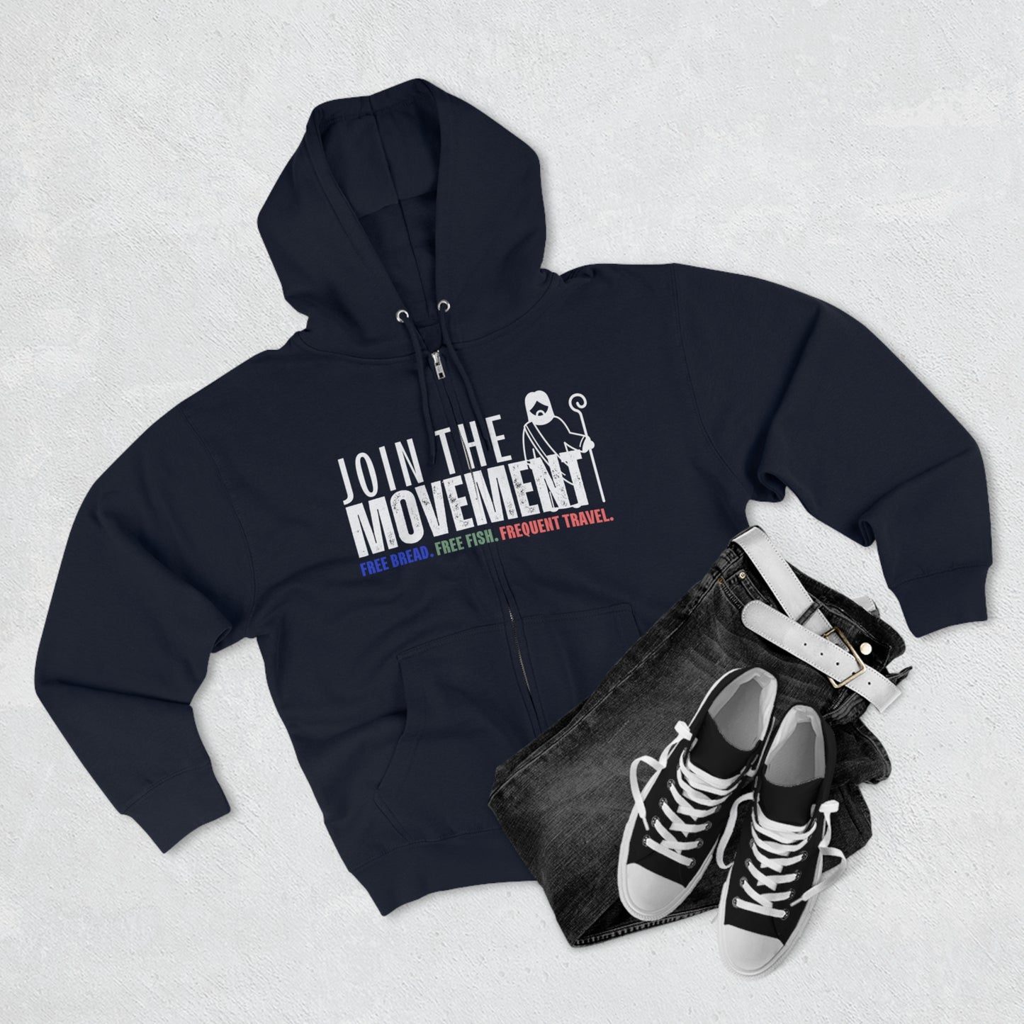 Join the Movement, Christian Zip Hoodie for Men and Women