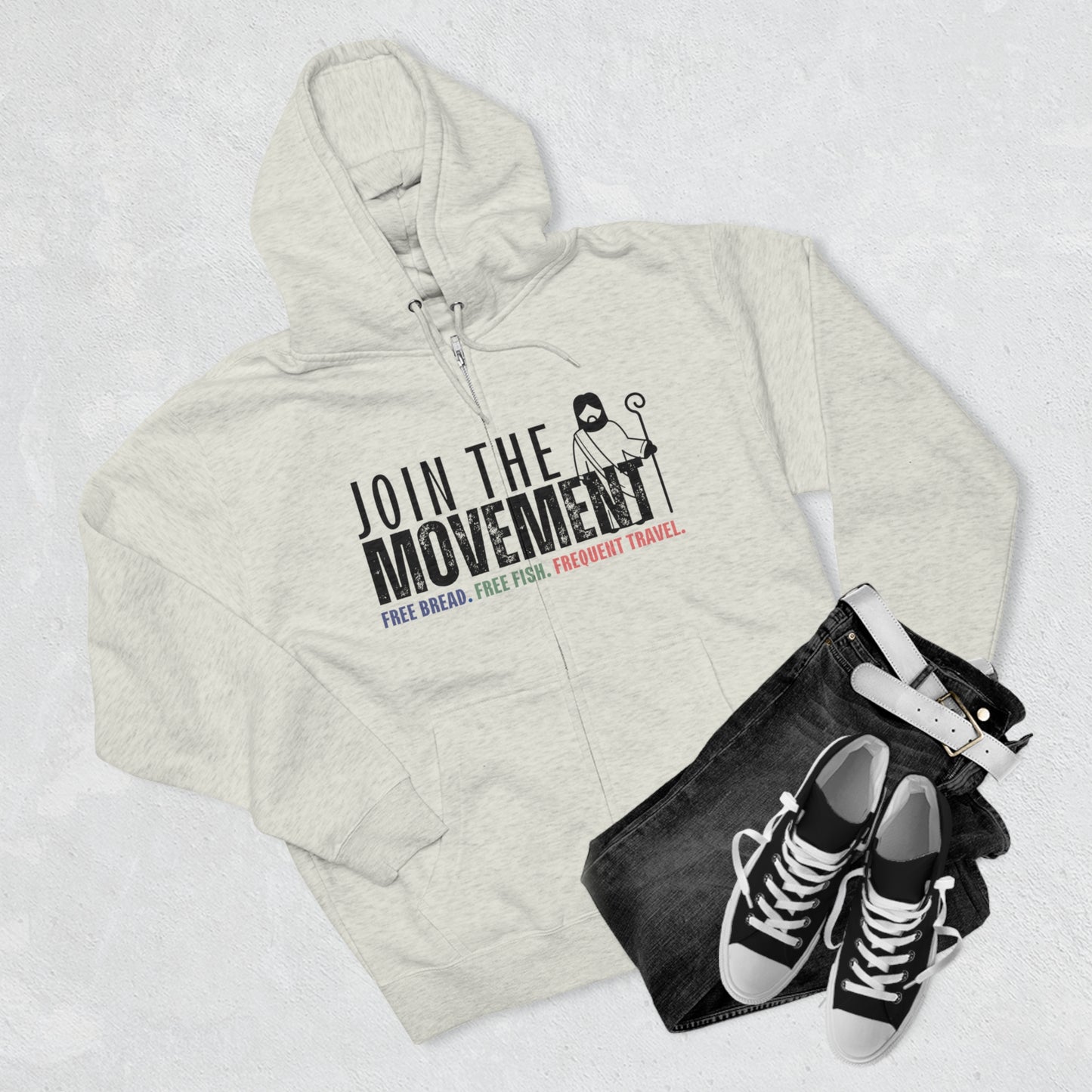 Join the Movement, Christian Zip Hoodie for Men and Women