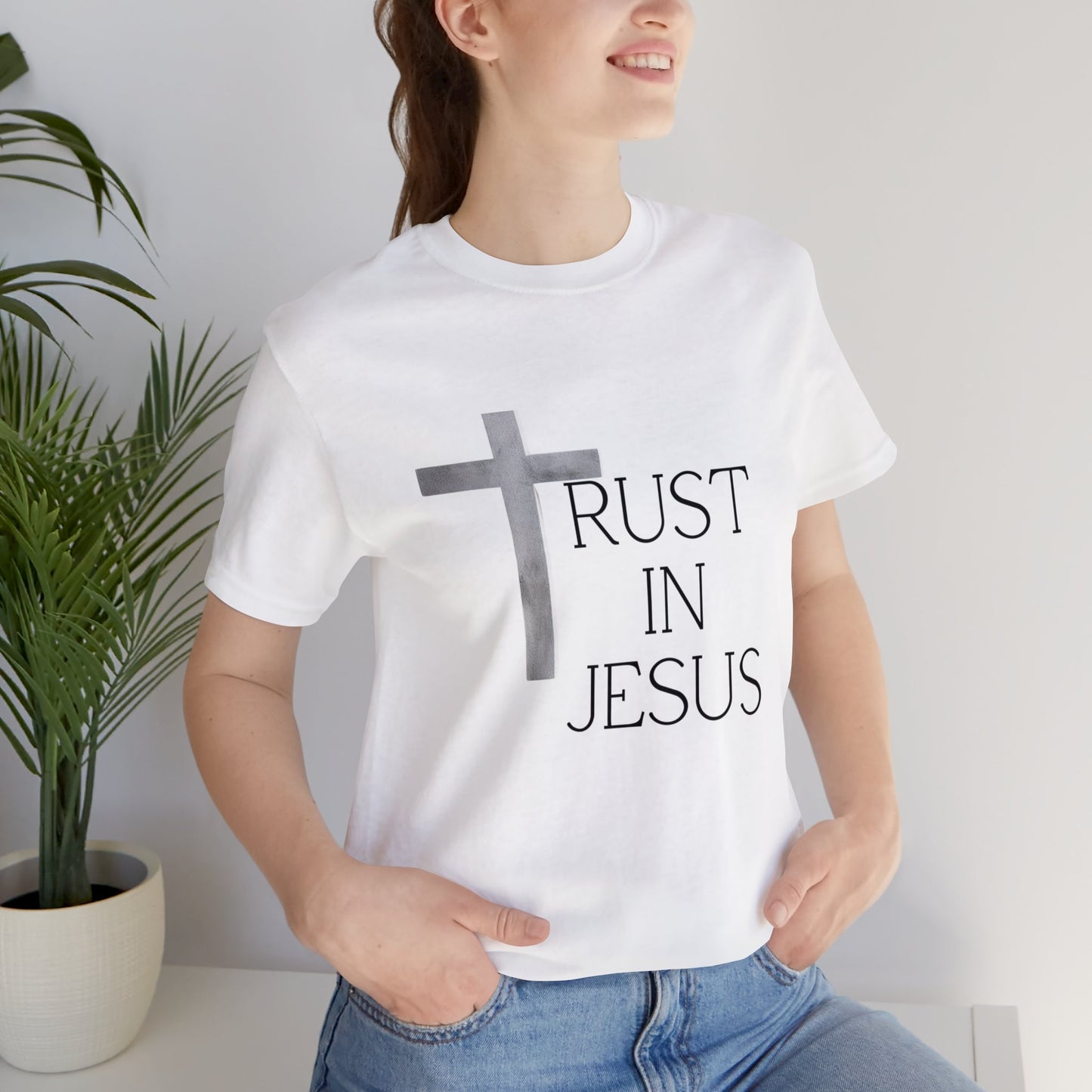 Trust in Jesus, Express Delivery, Christian T-shirt for men and women