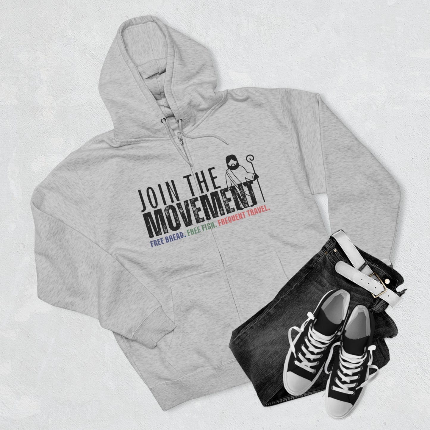 Join the Movement, Christian Zip Hoodie for Men and Women