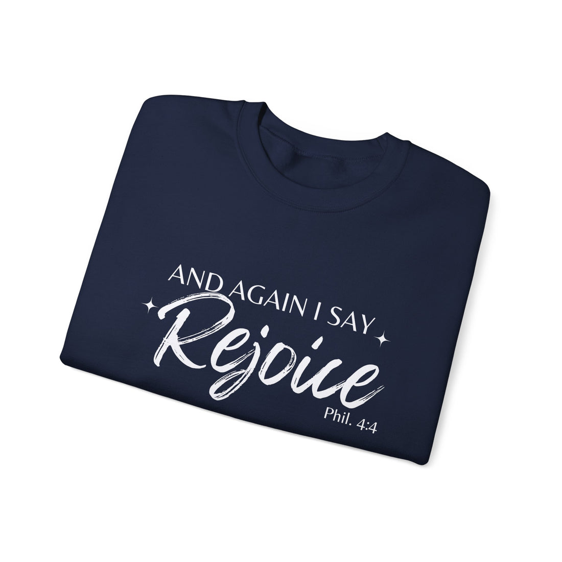 Philippians 4:4 Rejoice, Heavy Blend™ Christian Sweatshirt for Men and Women
