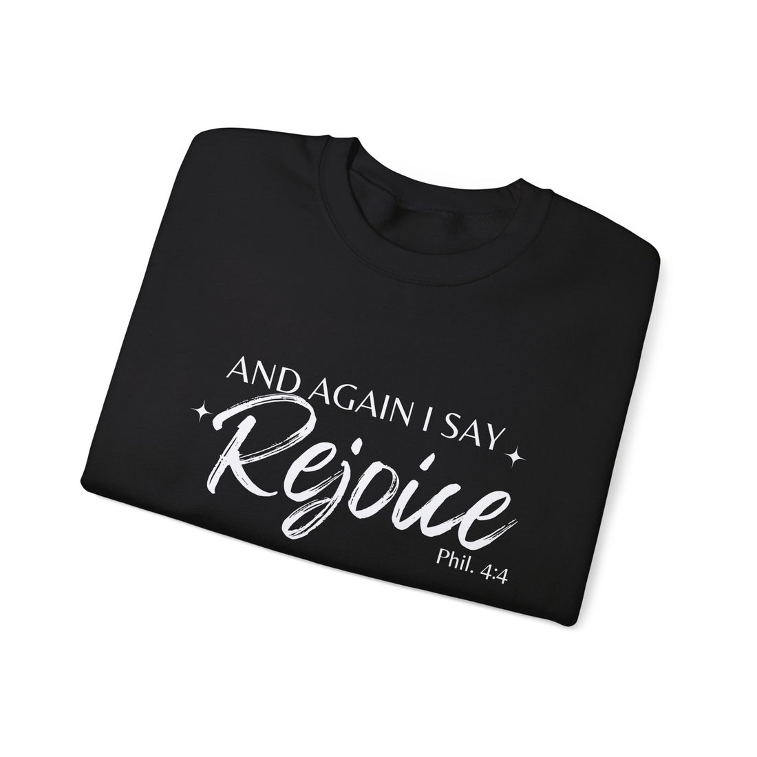 Philippians 4:4 Rejoice, Heavy Blend™ Christian Sweatshirt for Men and Women