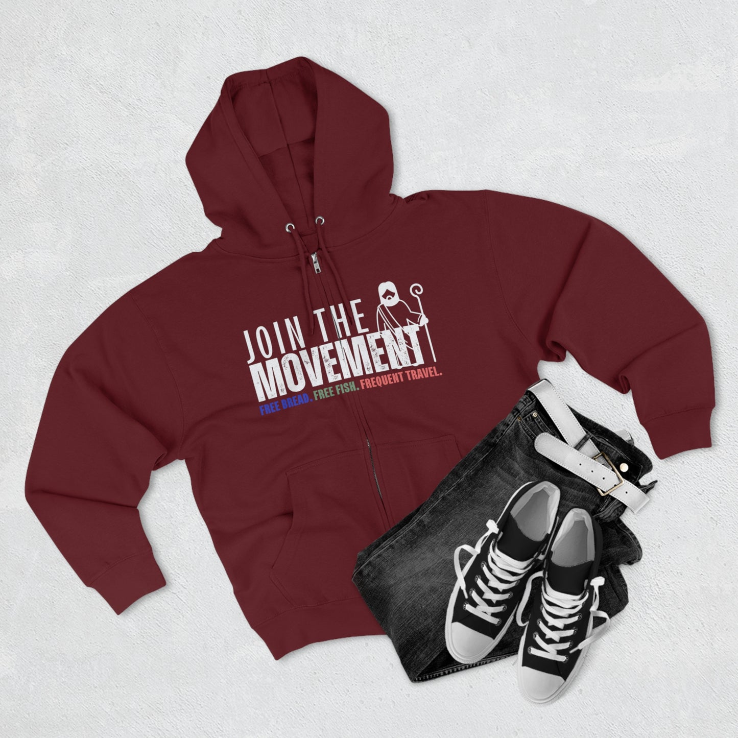 Join the Movement, Christian Zip Hoodie for Men and Women
