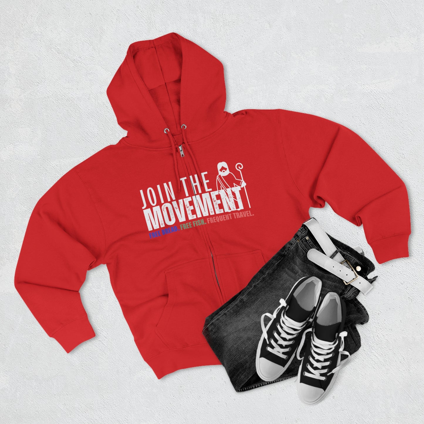 Join the Movement, Christian Zip Hoodie for Men and Women