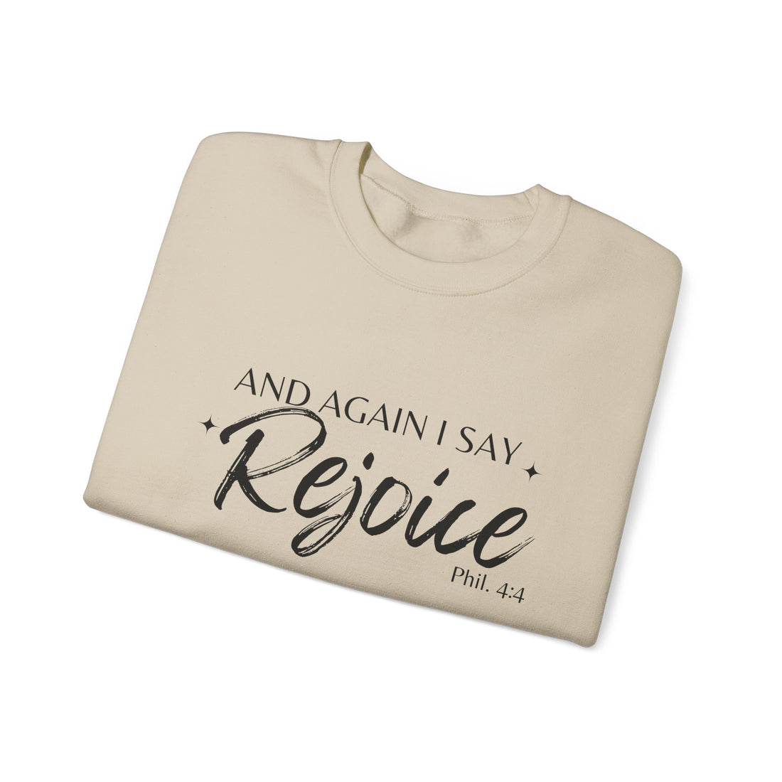 Philippians 4:4 Rejoice, Heavy Blend™ Christian Sweatshirt for Men and Women