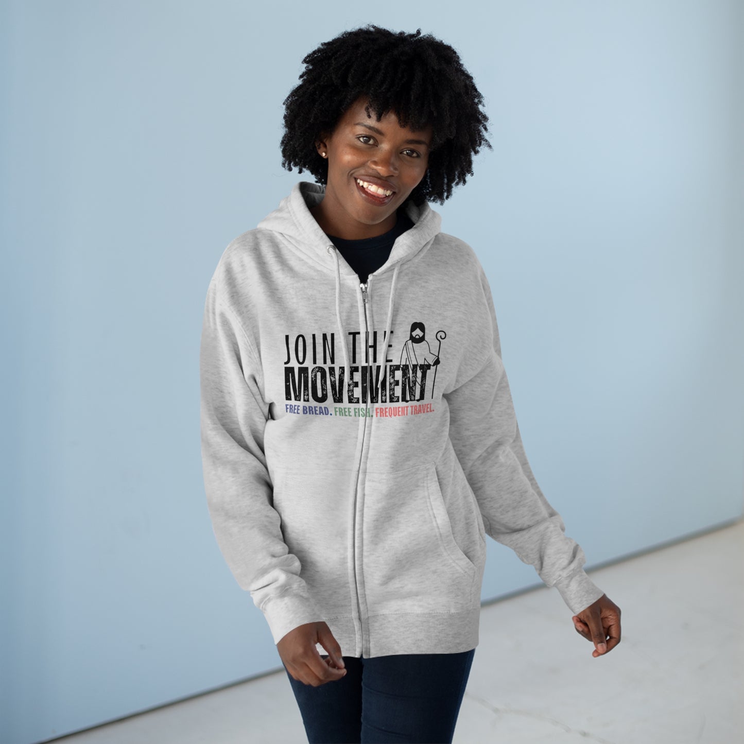 Join the Movement, Christian Zip Hoodie for Men and Women