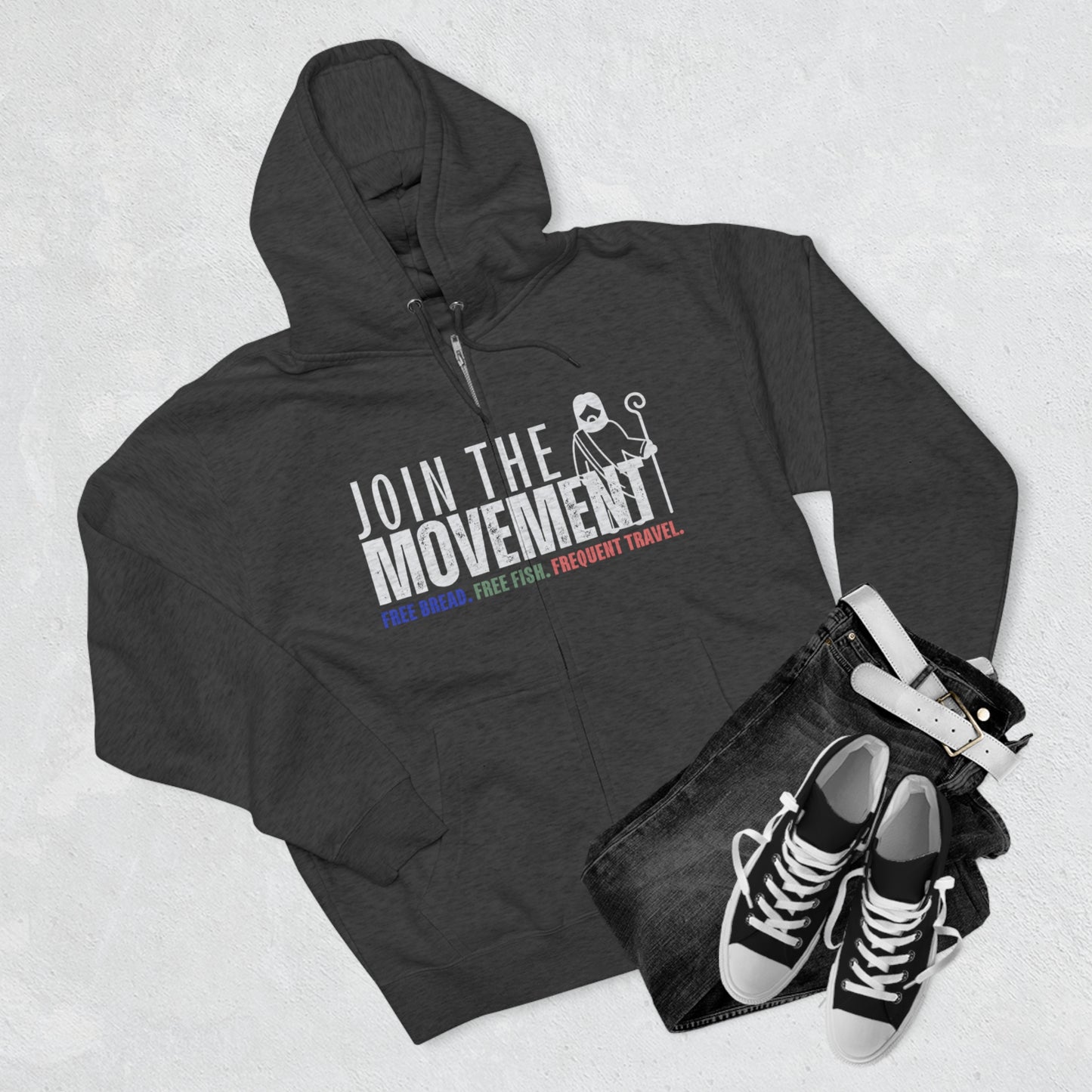 Join the Movement, Christian Zip Hoodie for Men and Women