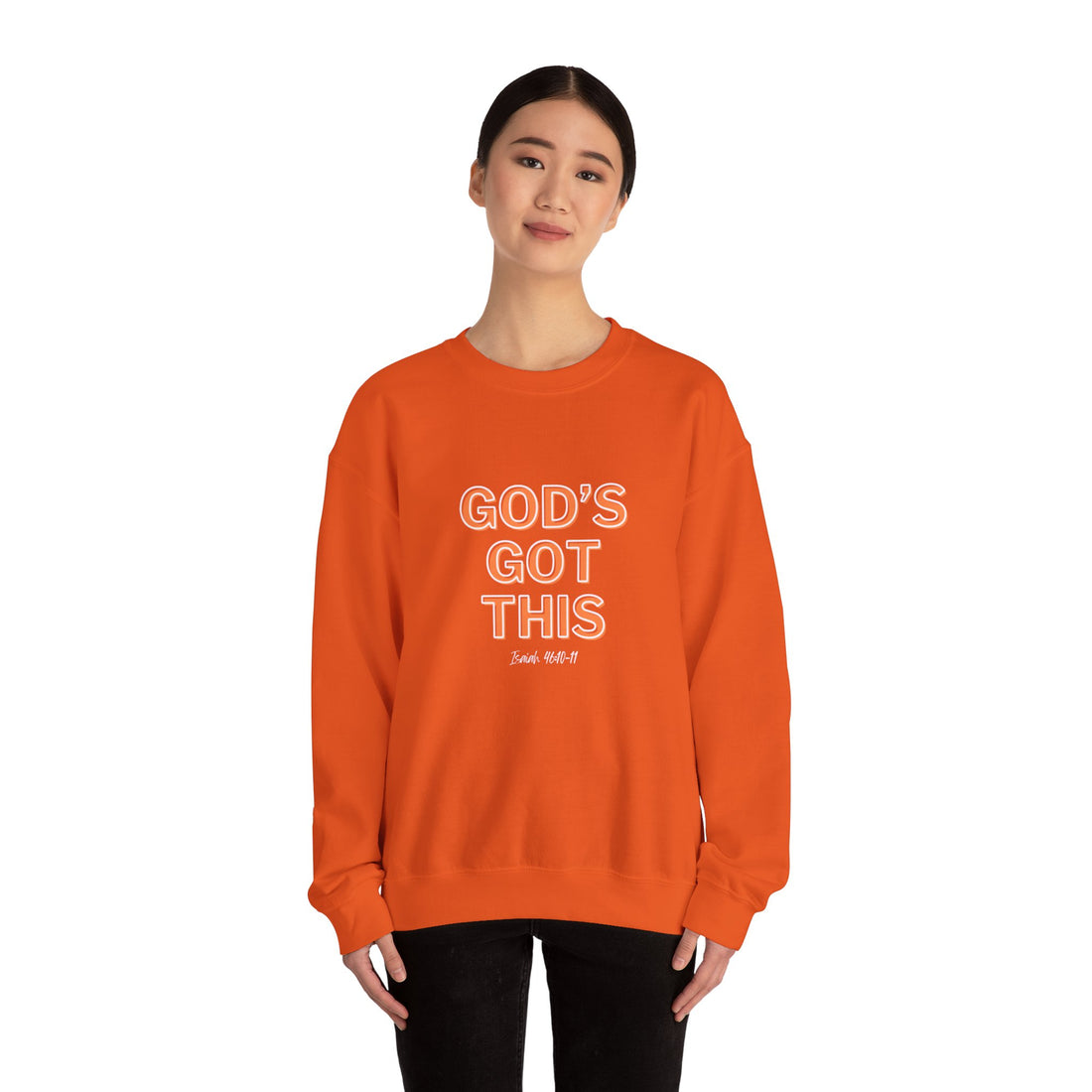 Isaiah 46:10 God's Got This, Heavy Blend™ Christian Sweatshirt for Men and Women