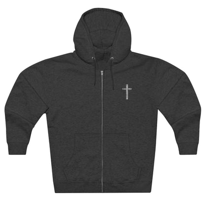 Jesus the Anointed, Christian Zip Hoodie for men and women