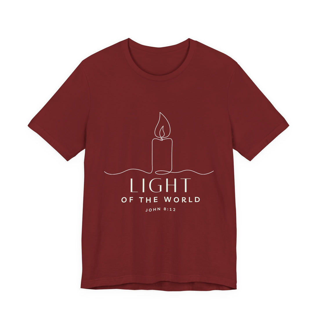 Light of the World — Plain Unisex Jersey Short Sleeve T-Shirt