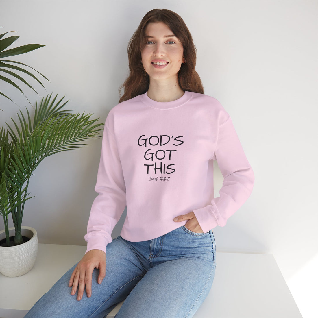 Isaiah 46:10 God's Got This, Heavy Blend™ Christian Sweatshirt for Men and Women