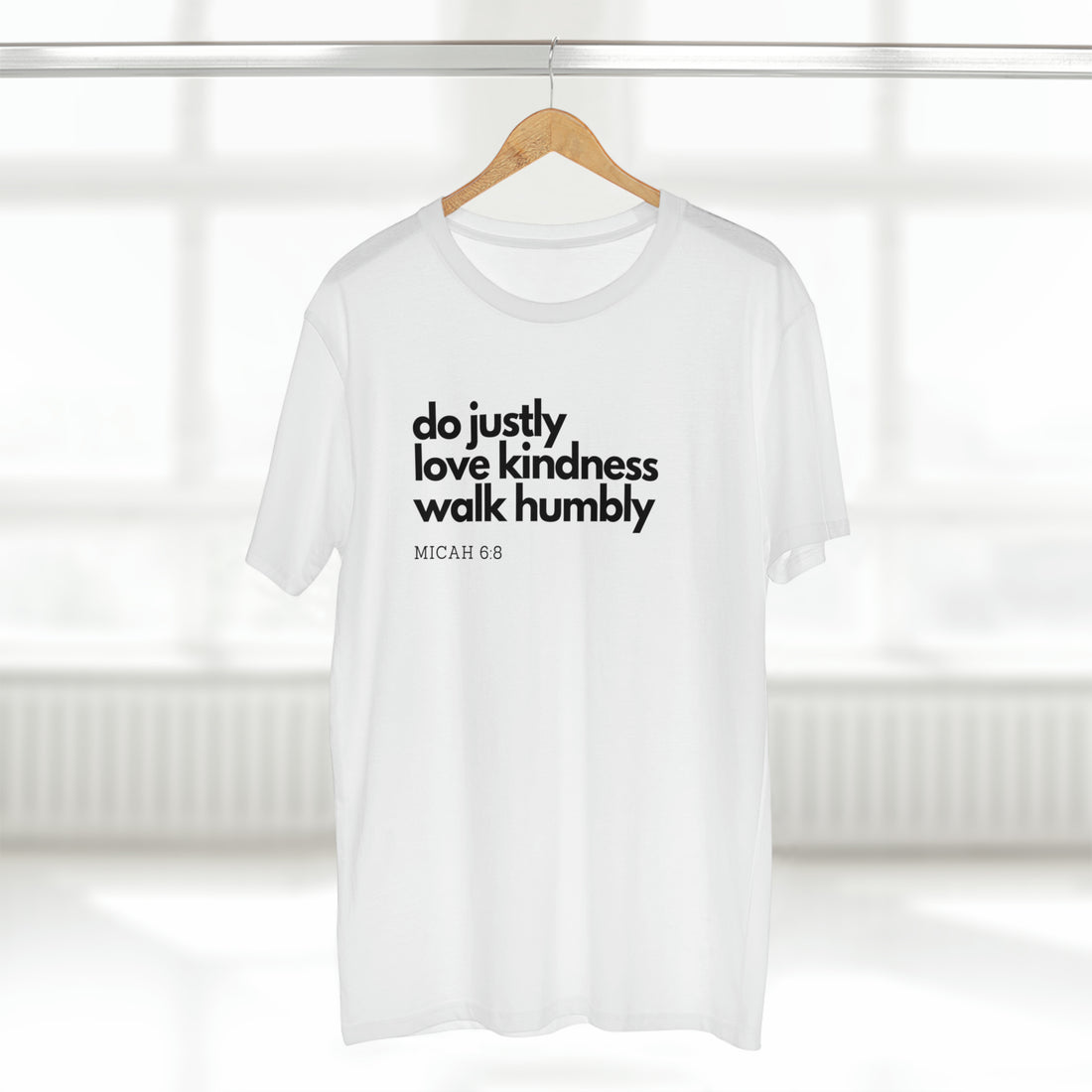 Men's Staple Tee: Micah 6:8