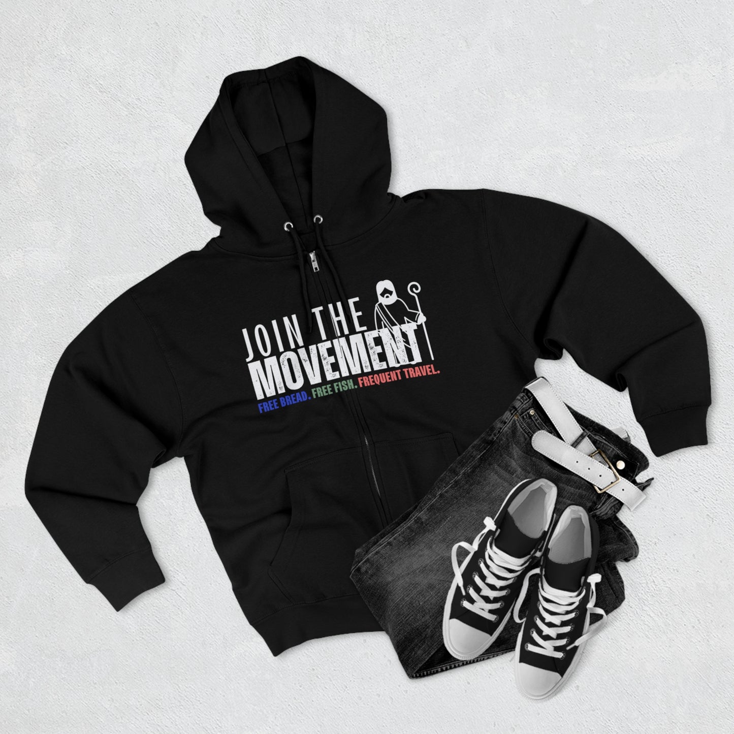 Join the Movement, Christian Zip Hoodie for Men and Women