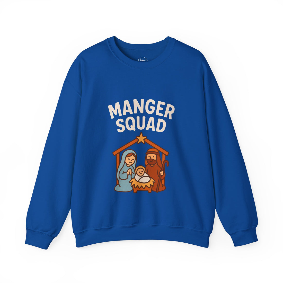 Manger Squad Sweatshirt — Cute Nativity Christmas Crewneck