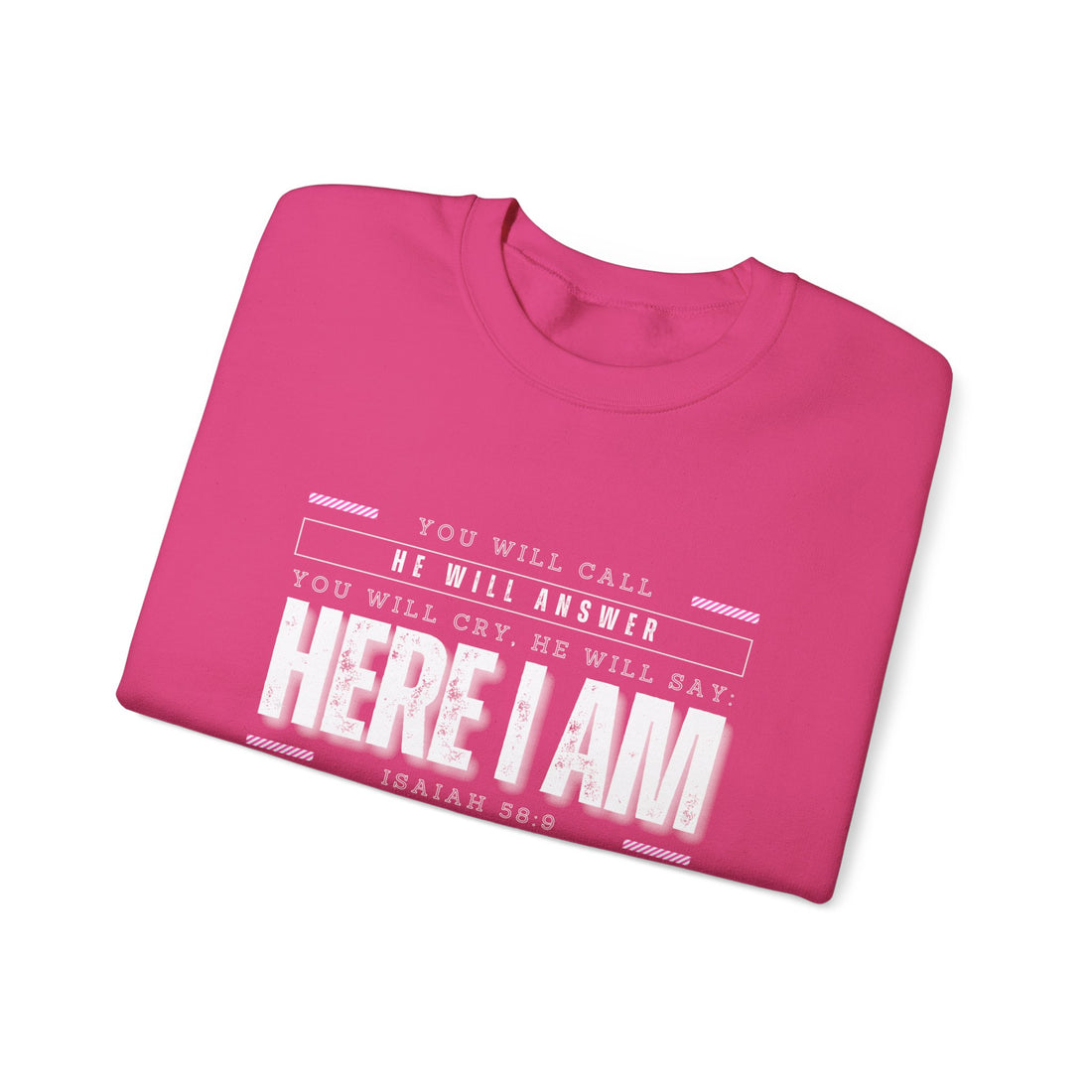 Isaiah 58:9, Heavy Blend™ Sweatshirt for Men and Women