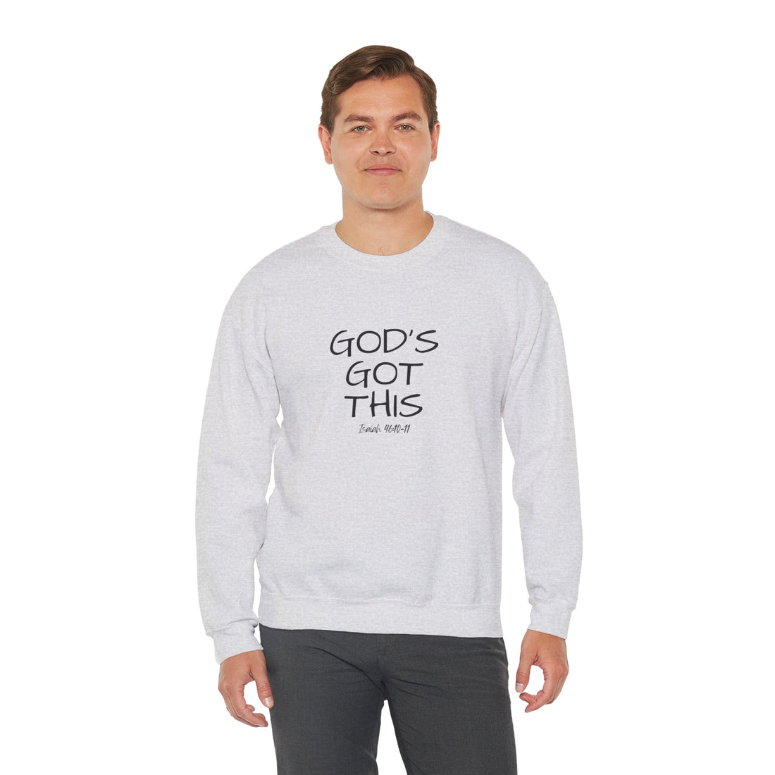 Isaiah 46:10 God's Got This, Heavy Blend™ Christian Sweatshirt for Men and Women
