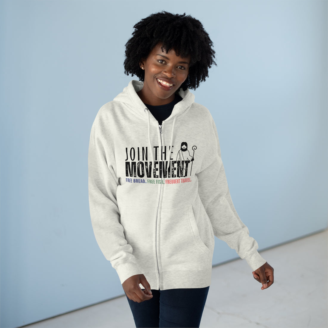 Join the Movement, Christian Zip Hoodie for Men and Women