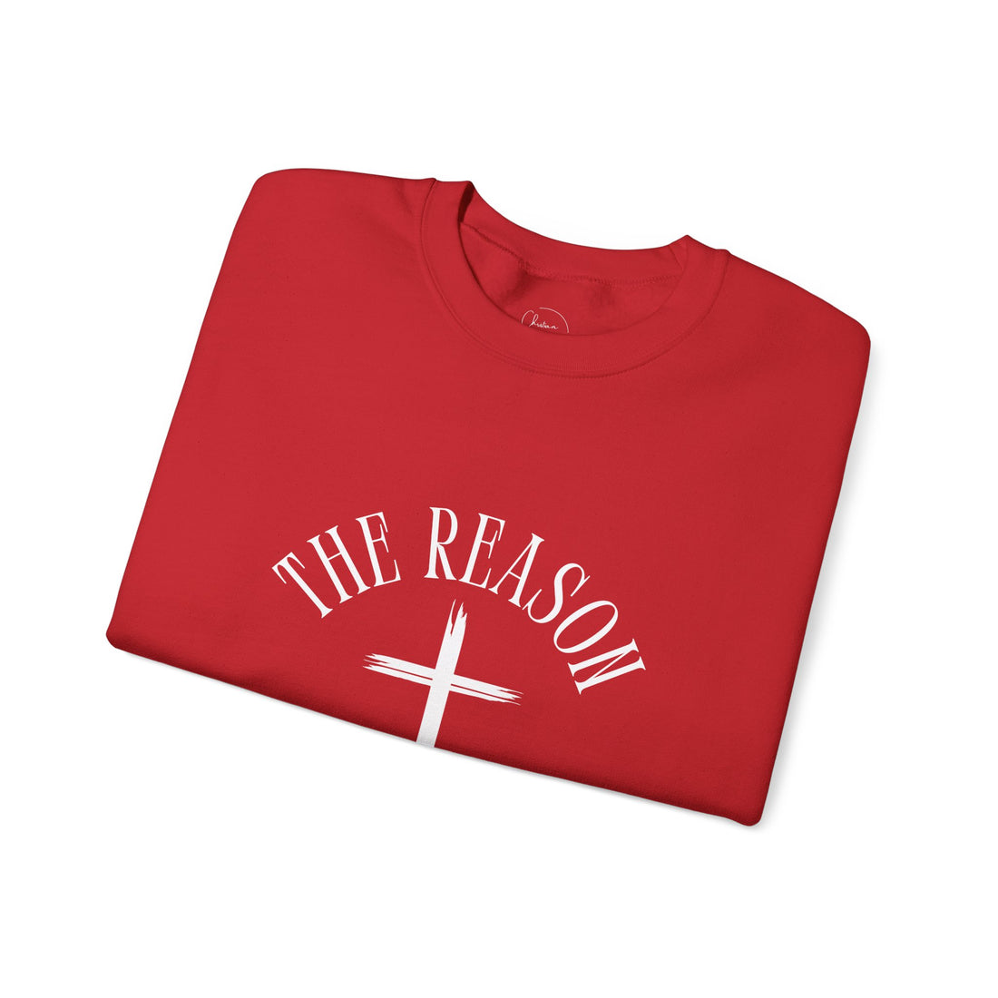 "The Reason for the Season" Christian Cross Crewneck