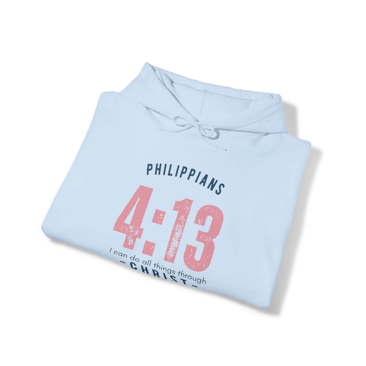 Philippians 4:13 All Things Through Christ, Heavy Blend™ Christian Hoodie for Men and Women