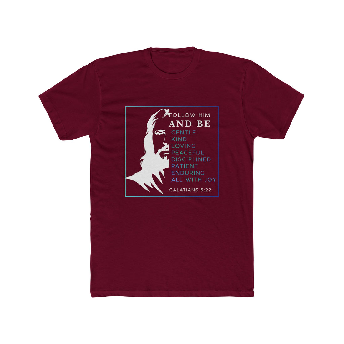 Galatians 5:22 Inspirational Christian Tee, Faith-Based Shirt, Casual Religious Wear