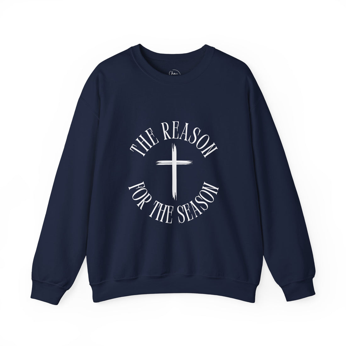 "The Reason for the Season" Christian Cross Crewneck