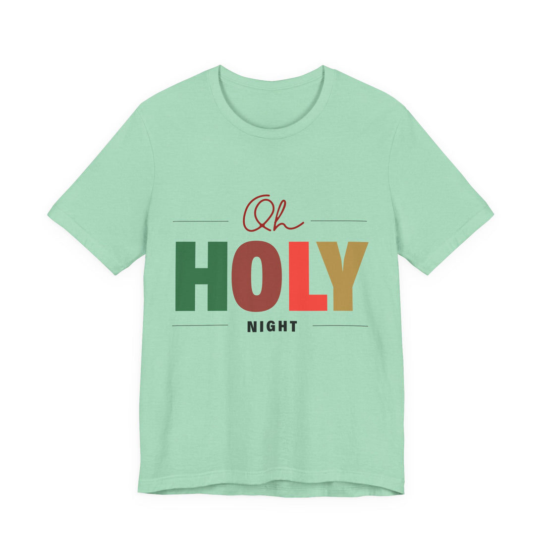 Oh Holy Night T‑Shirt — Vintage Christmas Tee