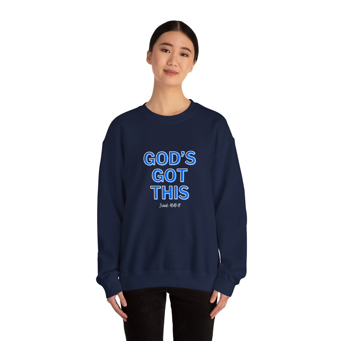 Isaiah 46:10 God's Got This, Heavy Blend™ Christian Sweatshirt for Men and Women
