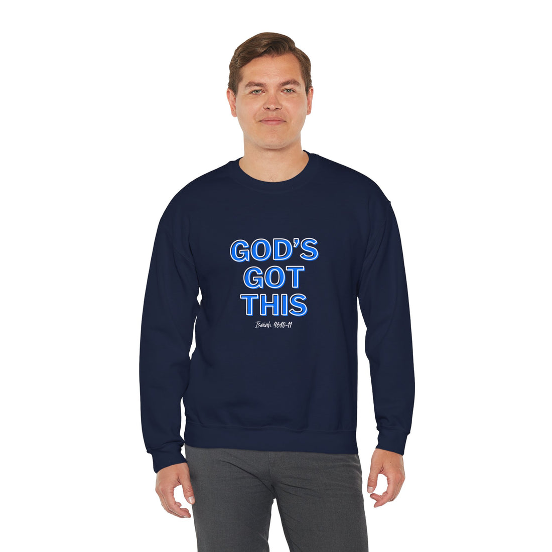 Isaiah 46:10 God's Got This, Heavy Blend™ Christian Sweatshirt for Men and Women