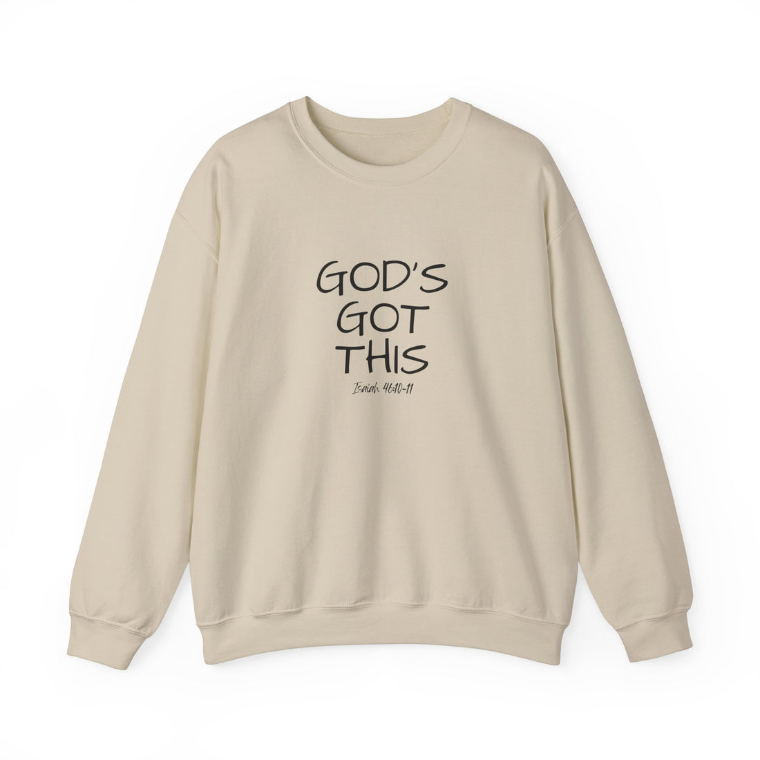 Isaiah 46:10 God's Got This, Heavy Blend™ Christian Sweatshirt for Men and Women