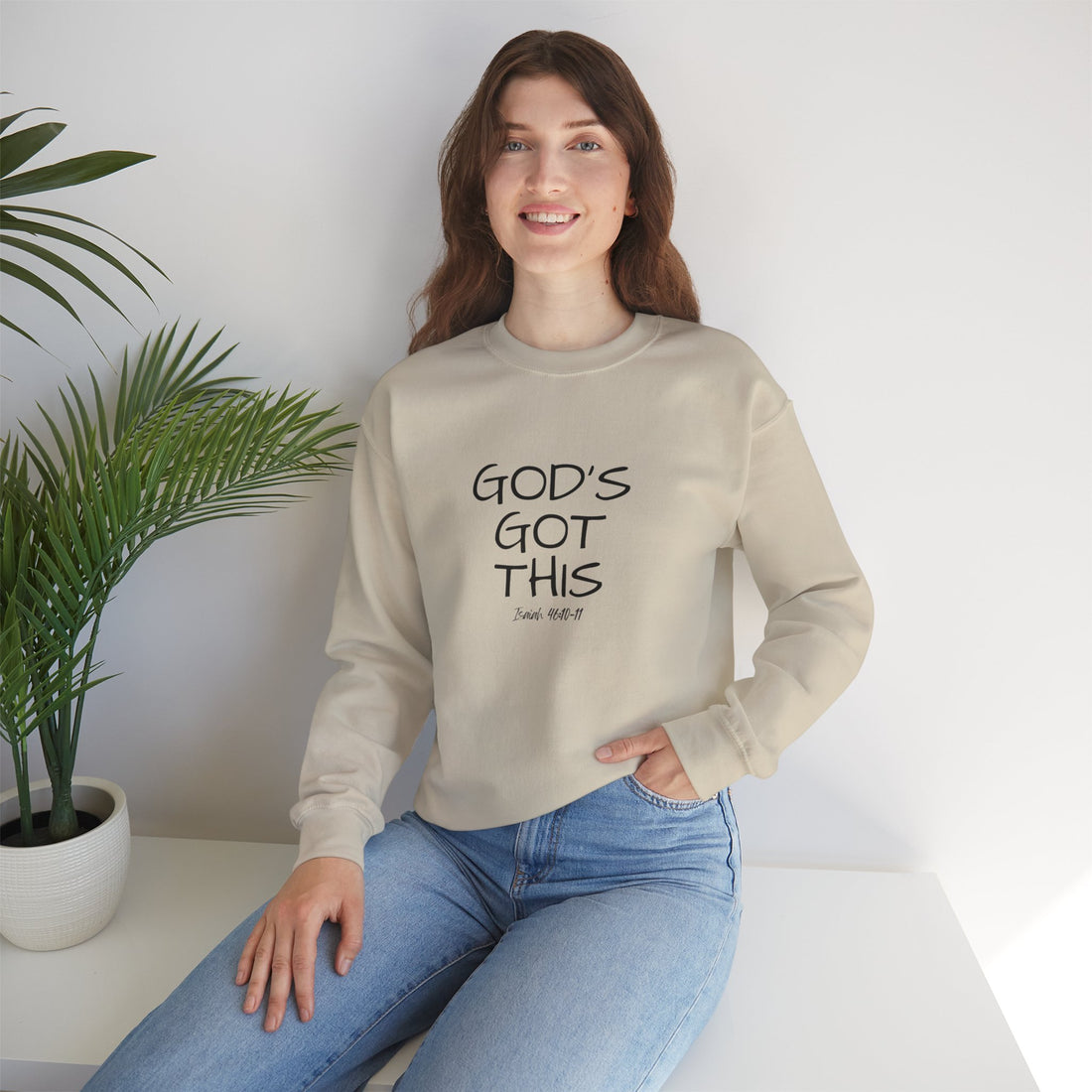 Isaiah 46:10 God's Got This, Heavy Blend™ Christian Sweatshirt for Men and Women