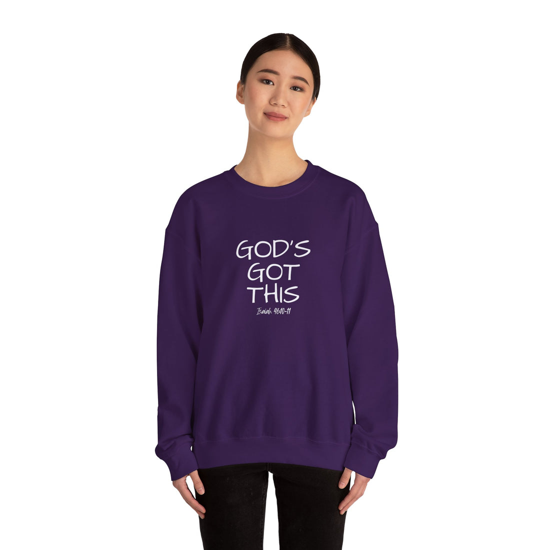Isaiah 46:10 God's Got This, Heavy Blend™ Christian Sweatshirt for Men and Women