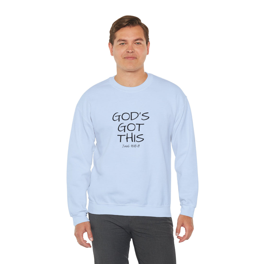 Isaiah 46:10 God's Got This, Heavy Blend™ Christian Sweatshirt for Men and Women