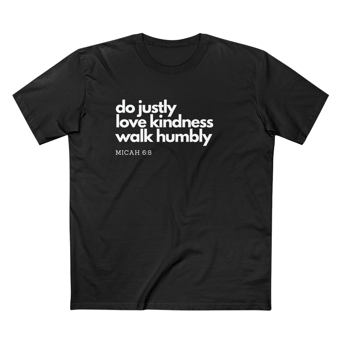 Men's Staple Tee: Micah 6:8