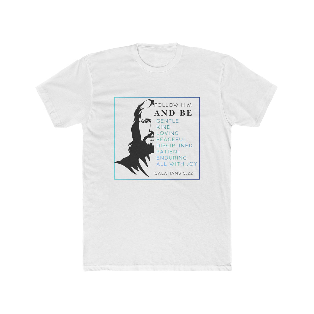 Galatians 5:22 Inspirational Christian Tee, Faith-Based Shirt, Casual Religious Wear