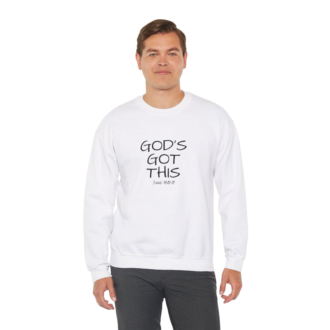 Isaiah 46:10 God's Got This, Heavy Blend™ Christian Sweatshirt for Men and Women