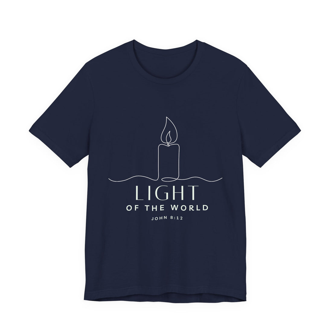 Light of the World — Plain Unisex Jersey Short Sleeve T-Shirt