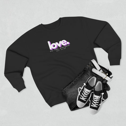 Love, Pink Shadow, Christian Sweatshirt for Men and Women