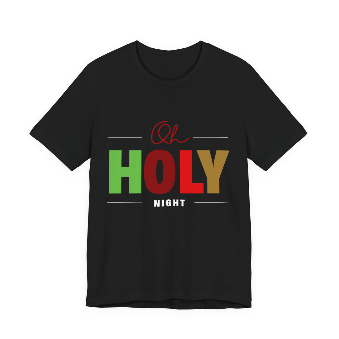 Oh Holy Night T‑Shirt — Vintage Christmas Tee