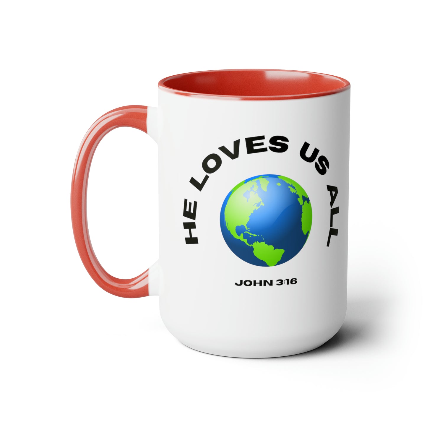 John 3:16, Two-Tone Coffee Mugs, 15oz