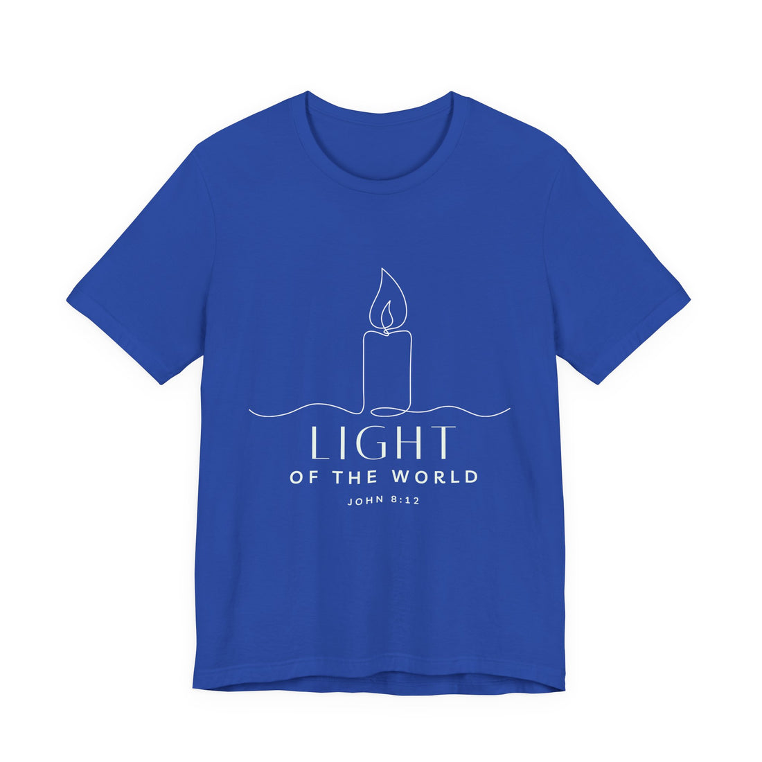 Light of the World — Plain Unisex Jersey Short Sleeve T-Shirt