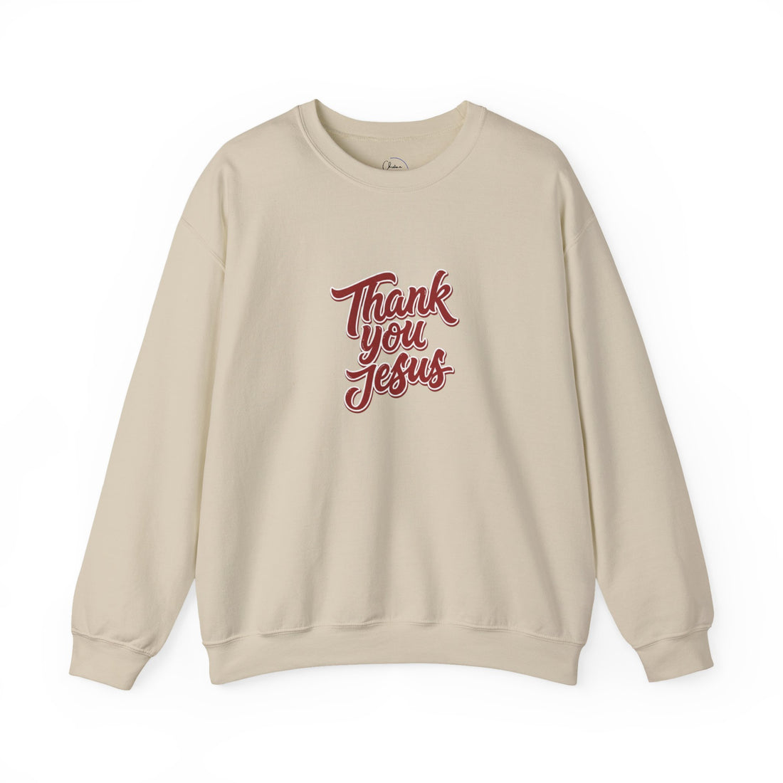 Thank You Jesus Crewneck Sweatshirt — Christian Faith Graphic Pullover