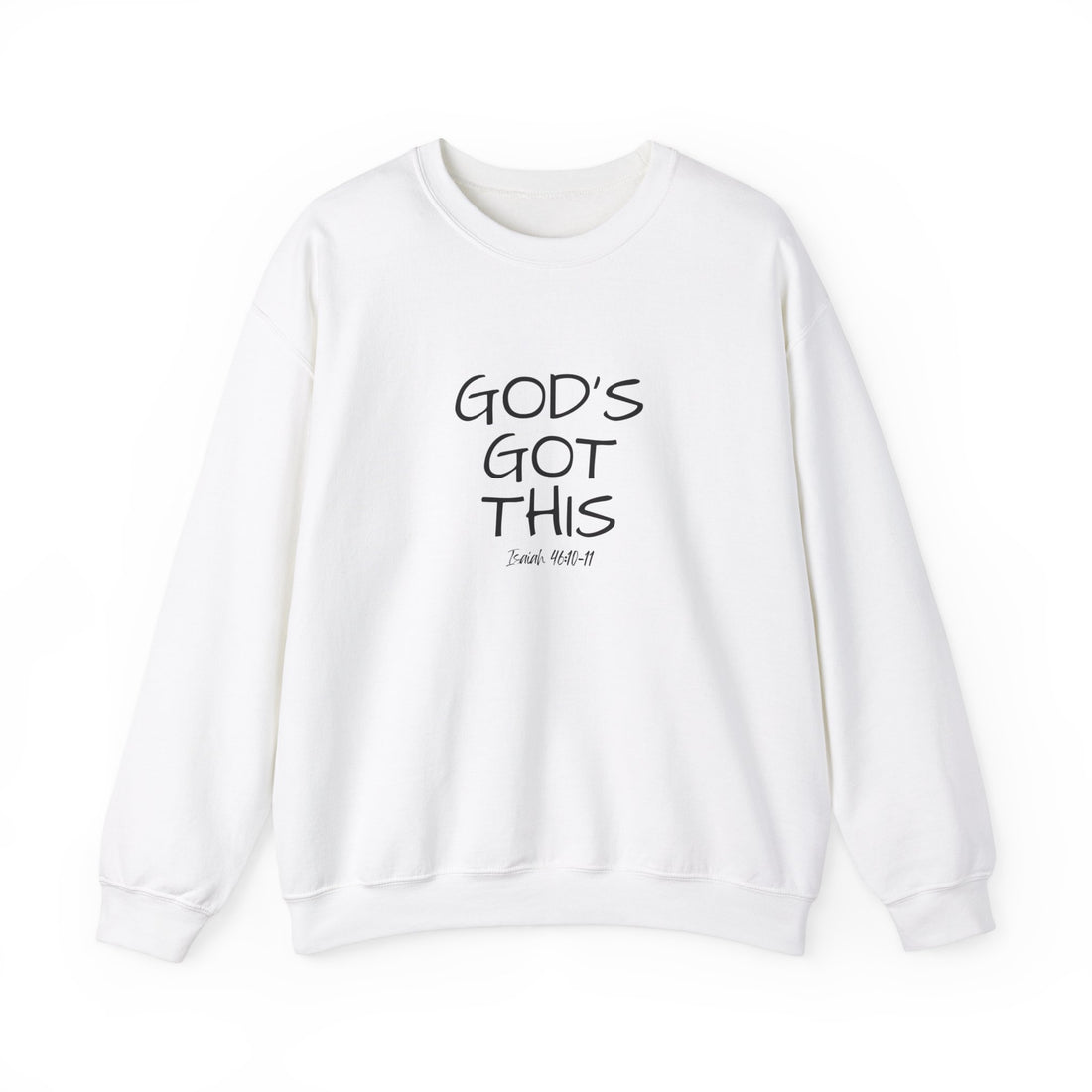Isaiah 46:10 God's Got This, Heavy Blend™ Christian Sweatshirt for Men and Women