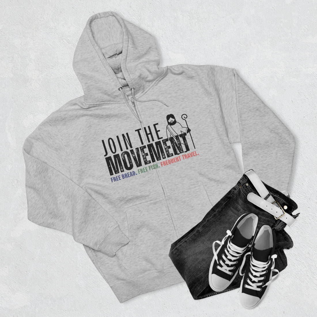 Join the Movement, Christian Zip Hoodie for Men and Women