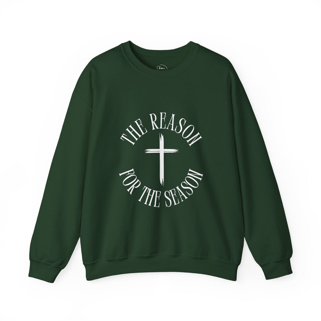 "The Reason for the Season" Christian Cross Crewneck
