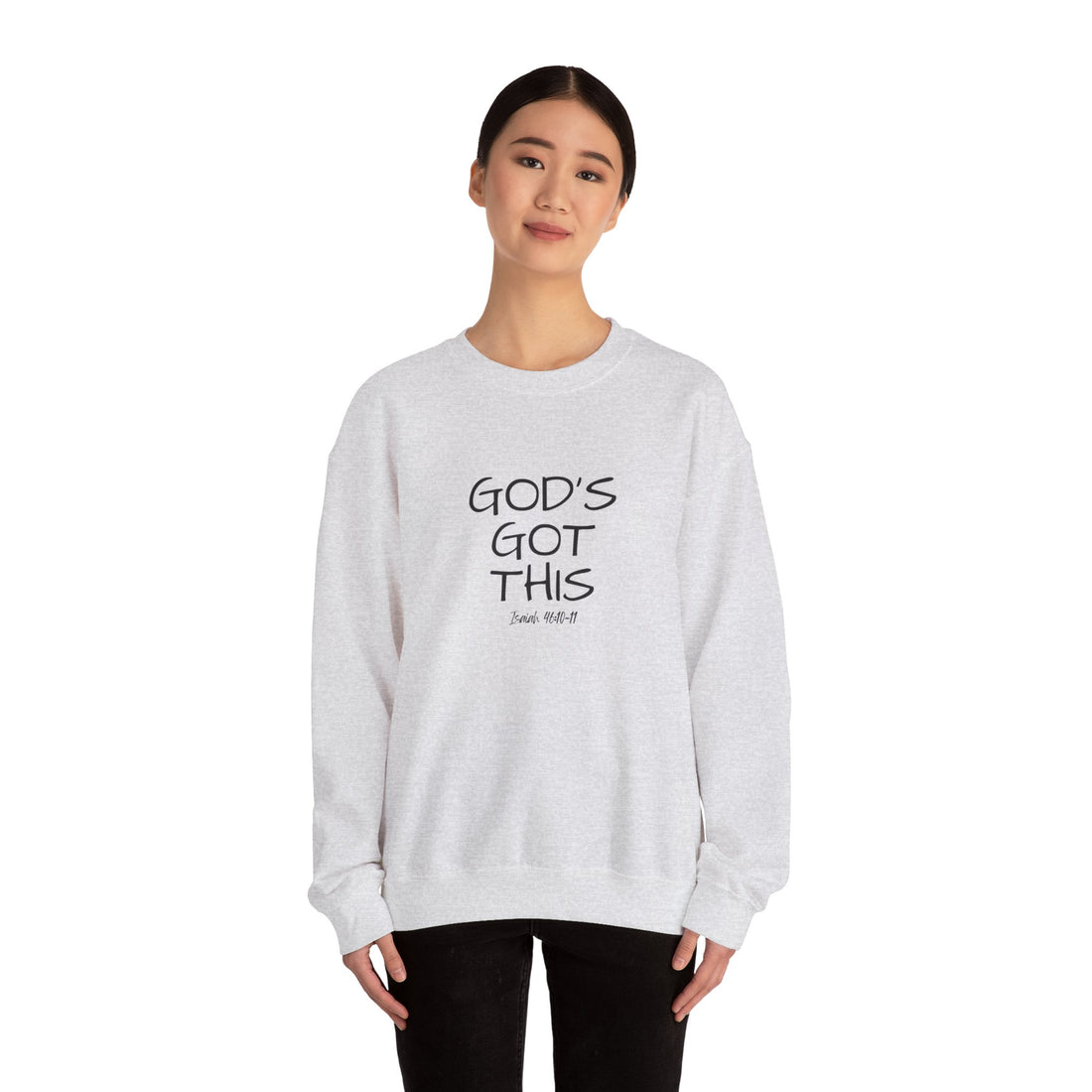 Isaiah 46:10 God's Got This, Heavy Blend™ Christian Sweatshirt for Men and Women
